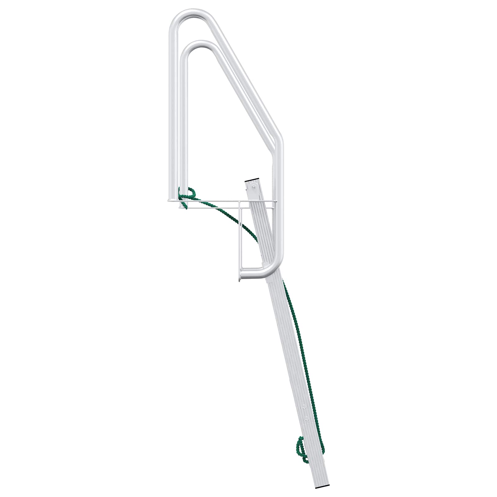 4-Stufen Dockleiter Silber 58 x 77 x 166 cm Aluminium