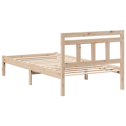 Bettrahmen Braun 80 x 200 cm Massives Kiefernholz
