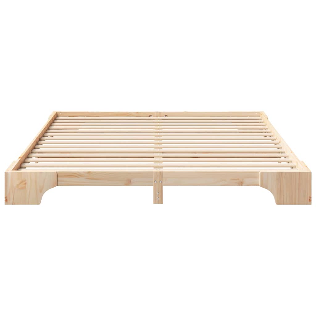 Bettrahmen Braun 180 x 210 cm Massives Kiefernholz