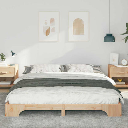 Bettrahmen Braun 200 x 220 cm Massives Kiefernholz