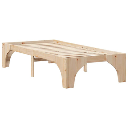 Bettrahmen Braun 80 x 200 cm Massives Kiefernholz
