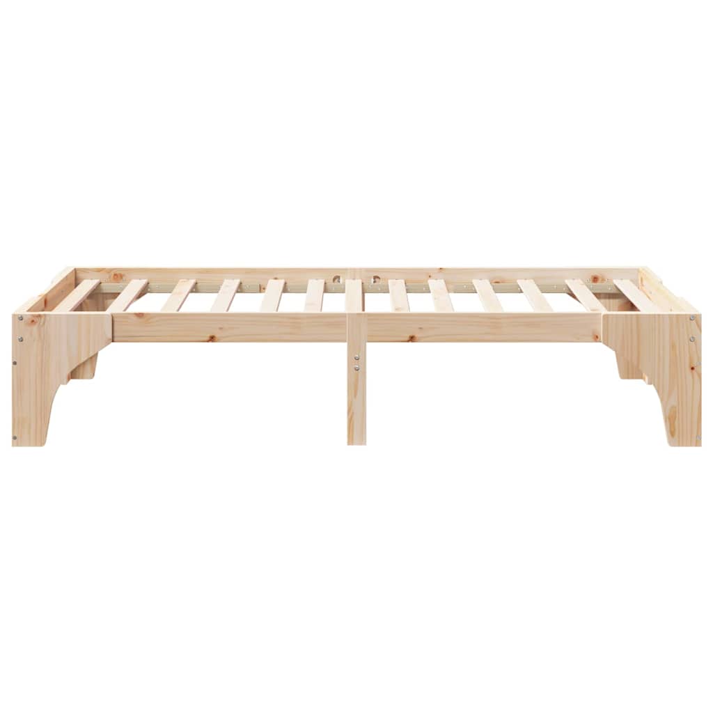 Bettrahmen Braun 80 x 200 cm Massives Kiefernholz