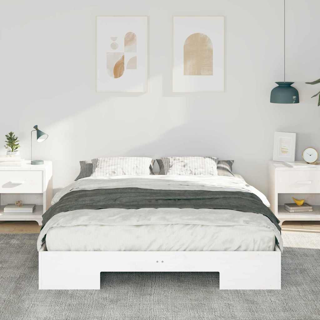 Bettgestell Weiß 160 x 200 cm