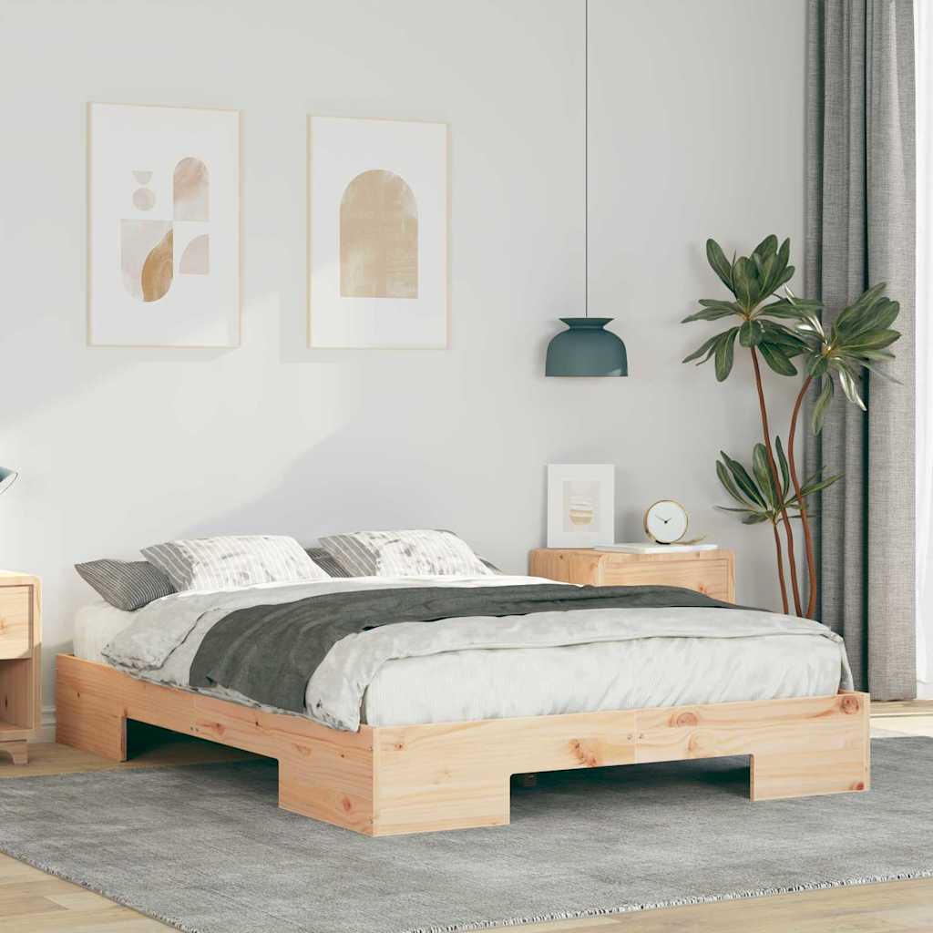 Bettgestell Braun 140 x 190 cm