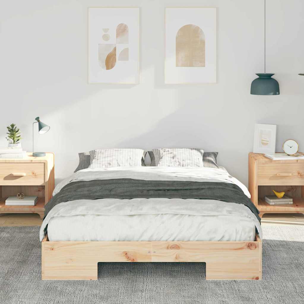 Bettgestell Braun 135 x 190 cm