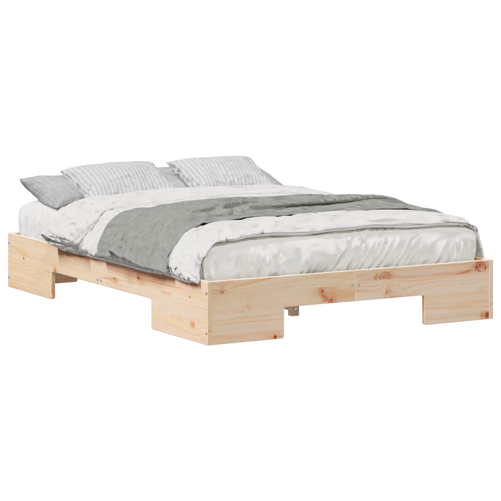 Bettgestell Braun 135 x 190 cm