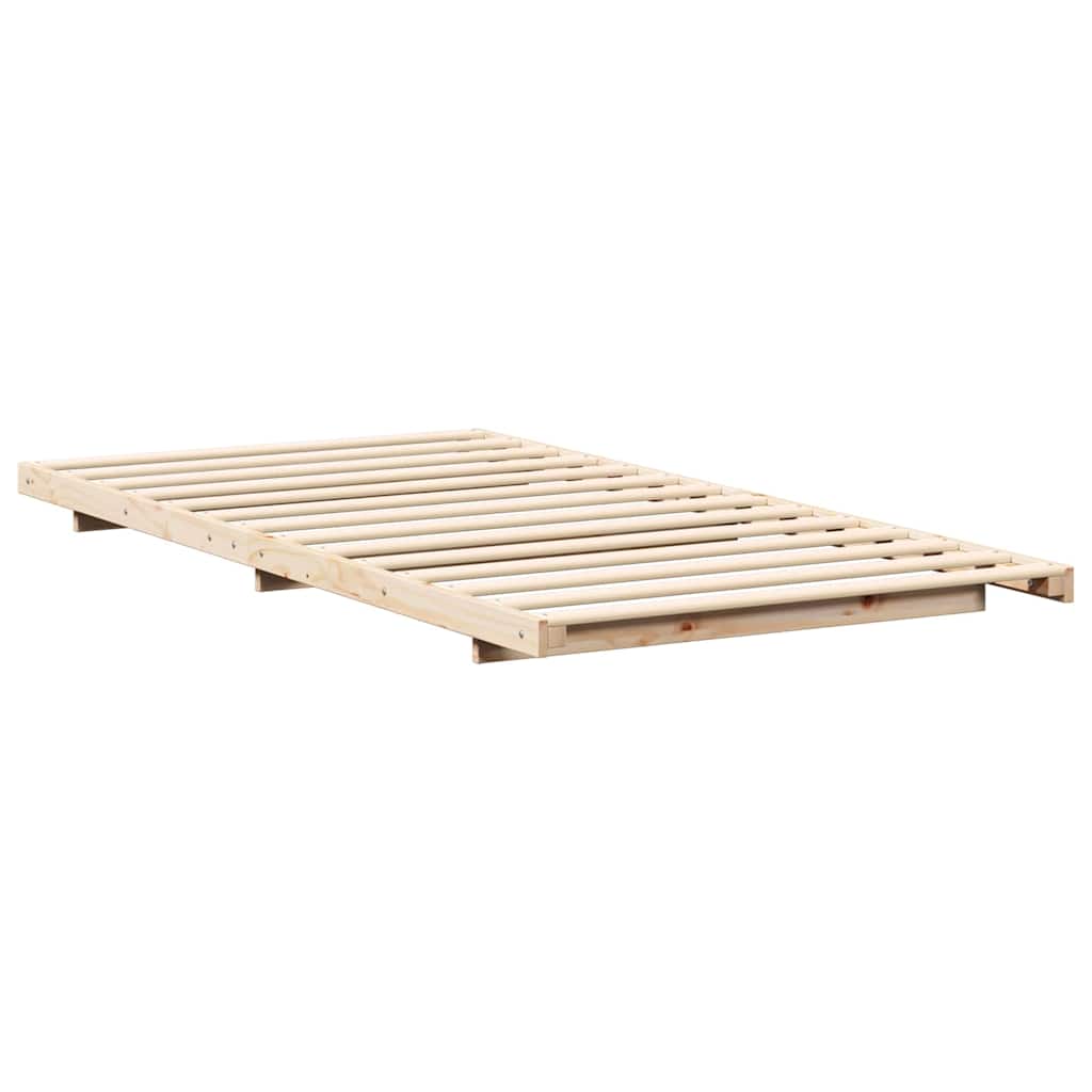 Bettrahmen Braun 80 x 210 cm Massives Kiefernholz