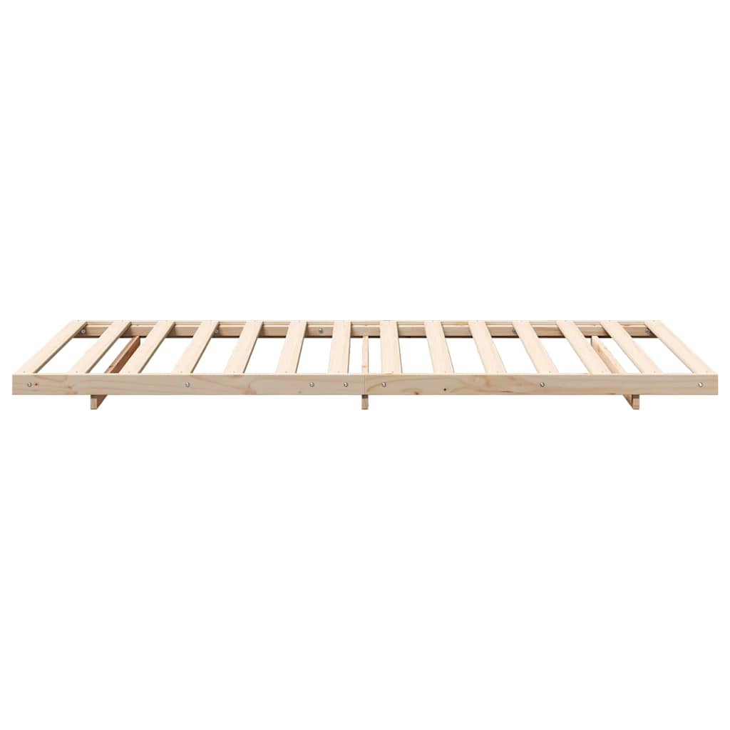 Bettrahmen Braun 80 x 210 cm Massives Kiefernholz