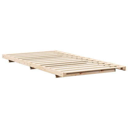 Bettrahmen Braun 100 x 210 cm Massives Kiefernholz