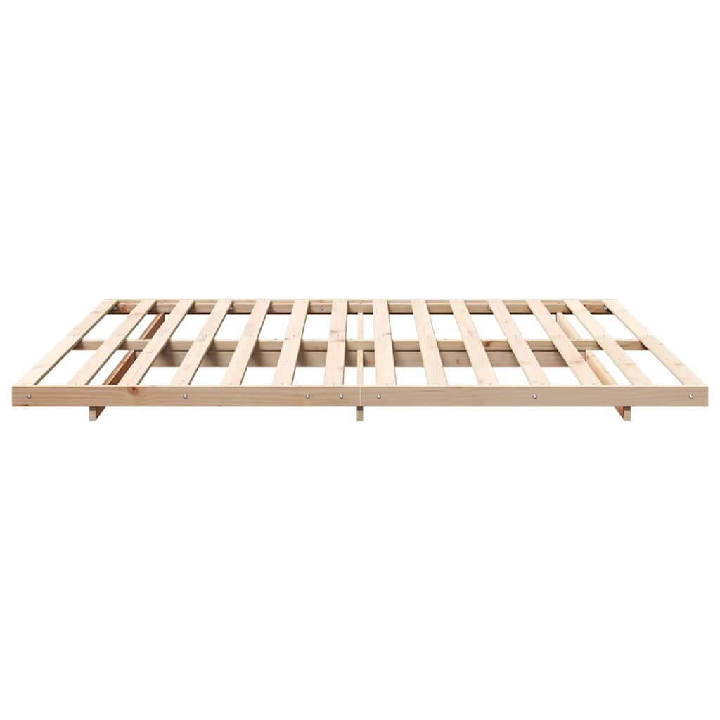 Bettrahmen Braun 180 x 220 cm Massives Kiefernholz