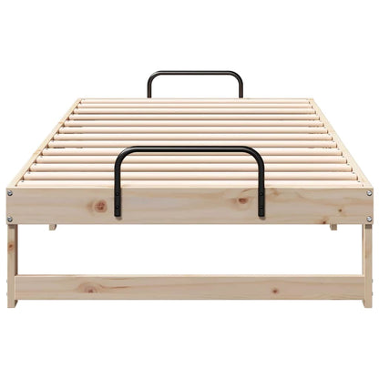 Bettrahmen Braun 90 x 200 cm Massives Kiefernholz