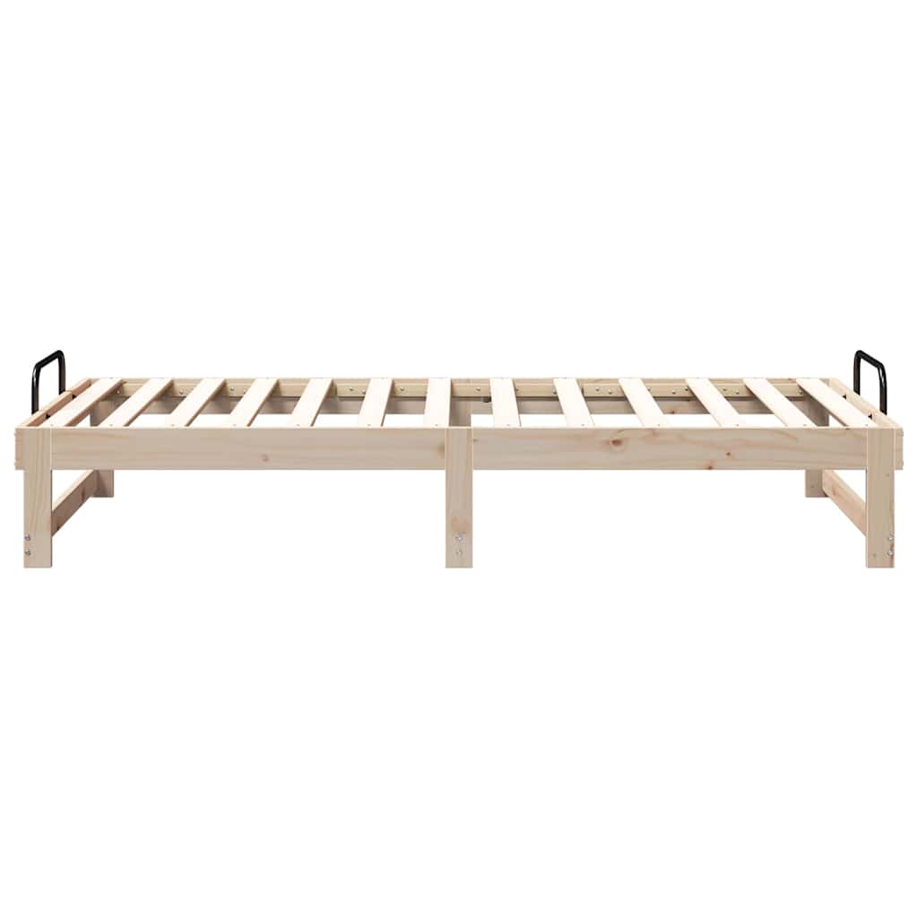 Bettrahmen Braun 90 x 190 cm Massives Kiefernholz