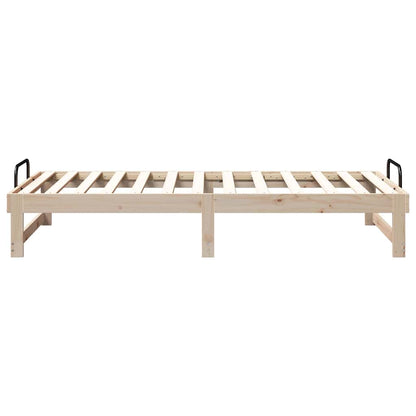 Bettrahmen Braun 90 x 190 cm Massives Kiefernholz