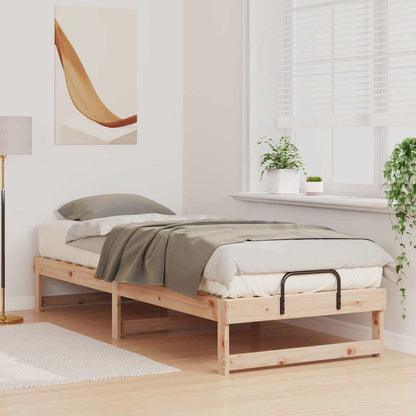 Bettrahmen Braun 80 x 210 cm Massives Kiefernholz