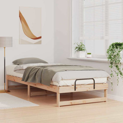 Bettrahmen Braun 80 x 220 cm Massives Kiefernholz