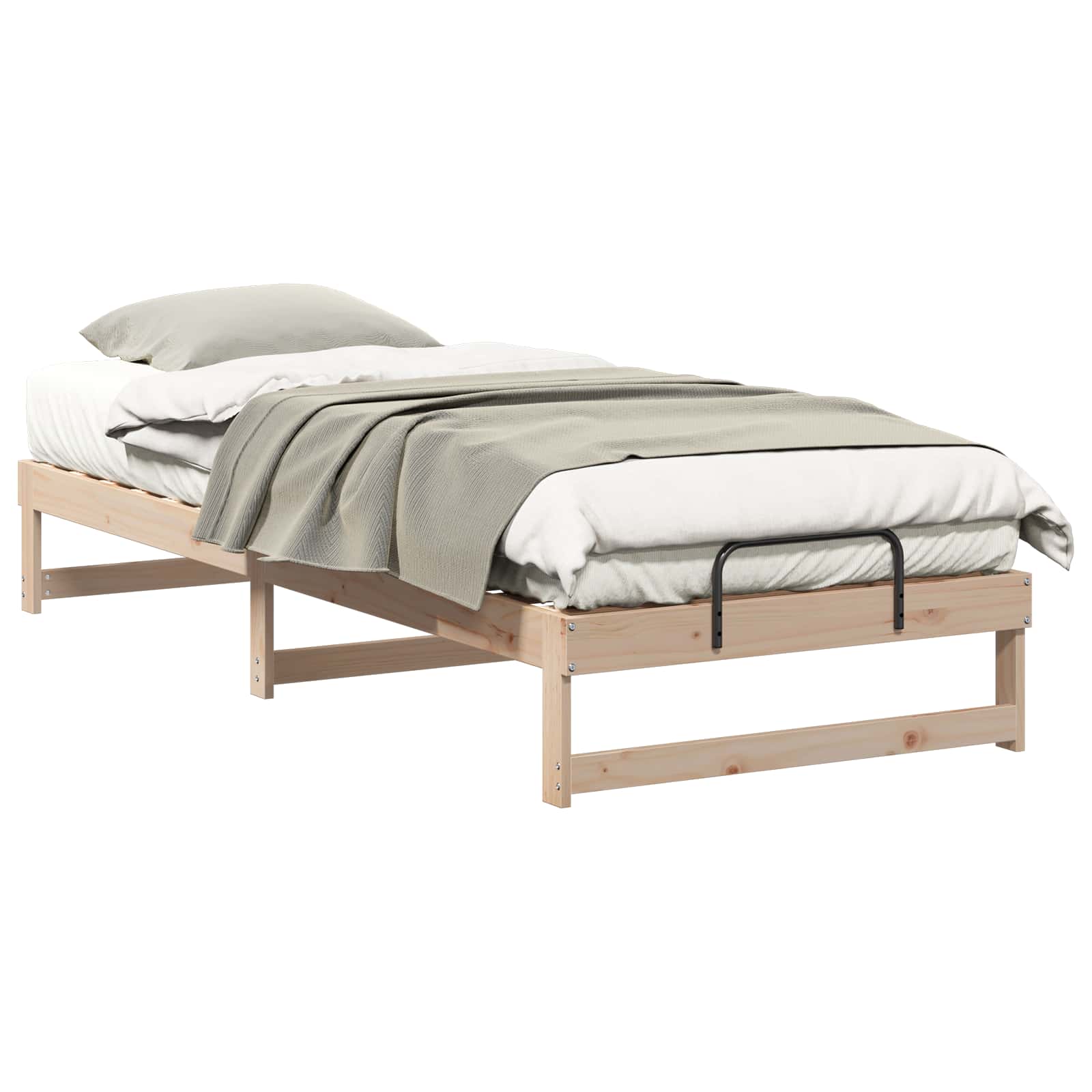 Bettrahmen Braun 80 x 220 cm Massives Kiefernholz