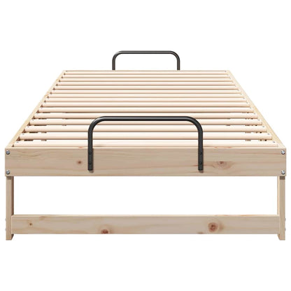 Bettrahmen Braun 100 x 220 cm Massives Kiefernholz