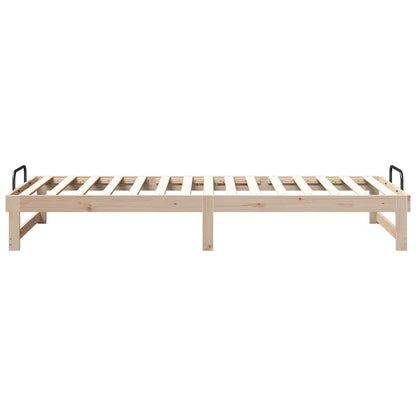 Bettrahmen Braun 100 x 220 cm Massives Kiefernholz