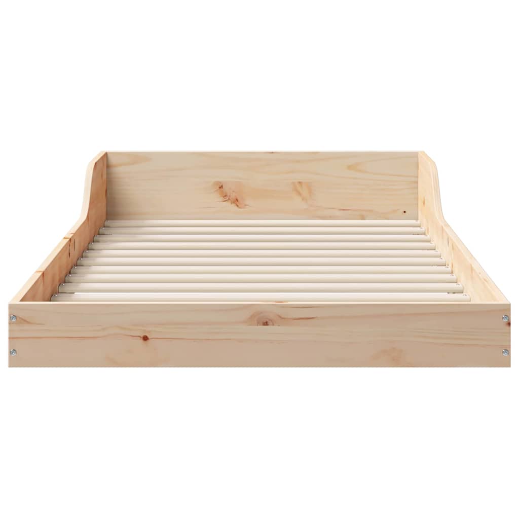 Bettrahmen Natur 80 x 210 cm Massives Kiefernholz