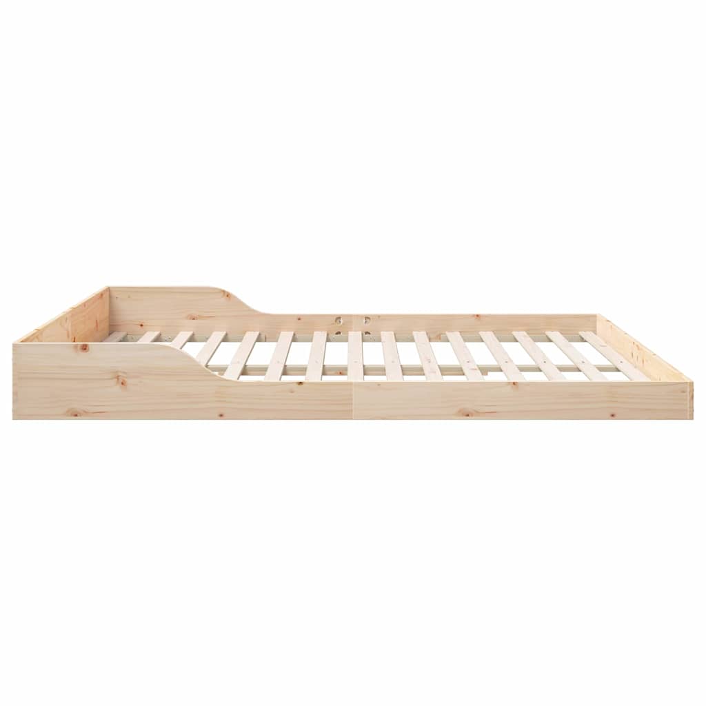 Bettrahmen Braun 180 x 210 cm Massives Kiefernholz