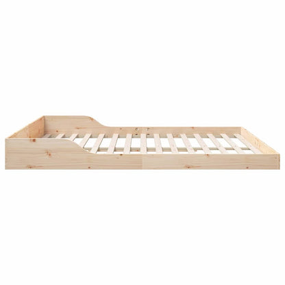 Bettrahmen Braun 180 x 210 cm Massives Kiefernholz