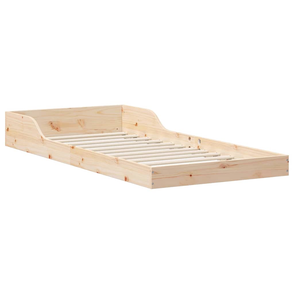 Bettrahmen Natur 80 x 220 cm Massives Kiefernholz