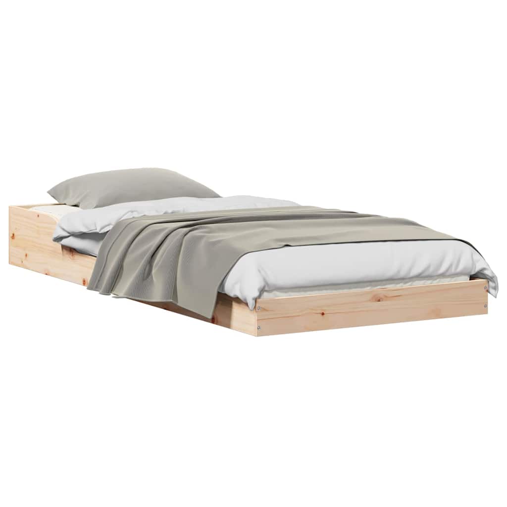 Bettrahmen Natur 80 x 220 cm Massives Kiefernholz