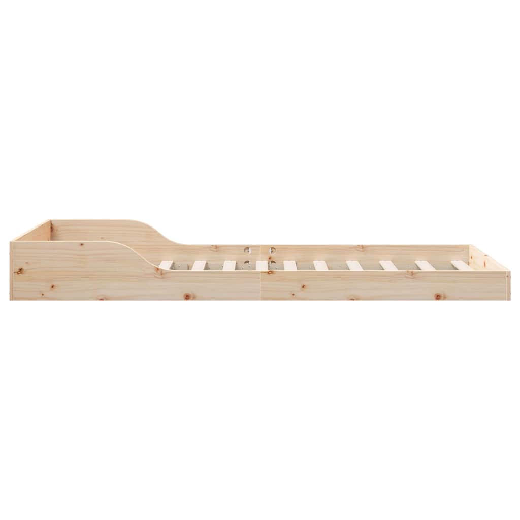 Bettrahmen Natur 80 x 220 cm Massives Kiefernholz