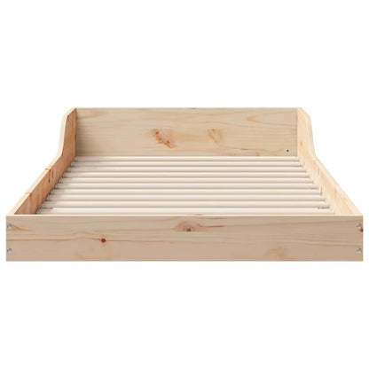 Bettrahmen Natur 90 x 220 cm Massives Kiefernholz
