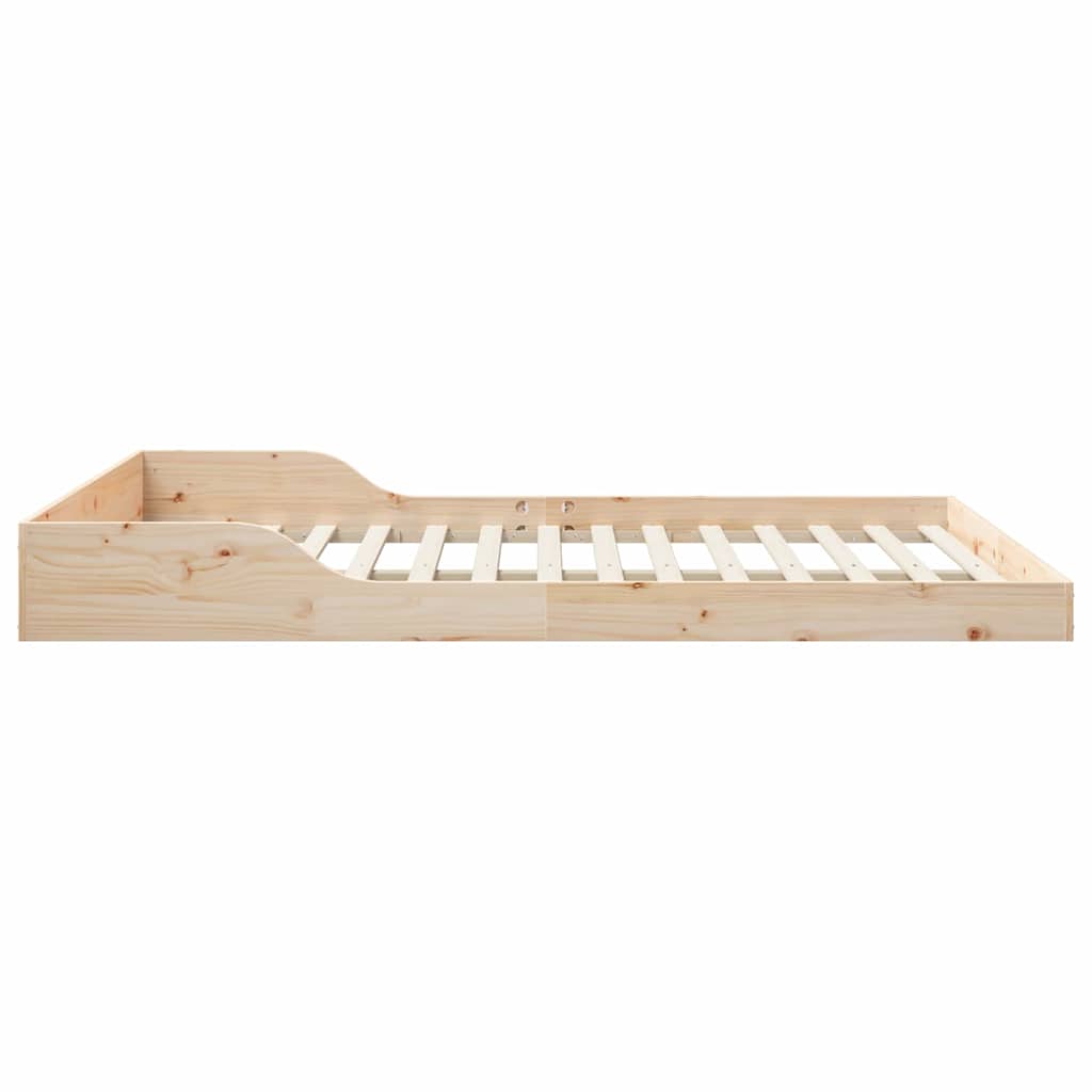 Bettrahmen Braun 160 x 220 cm Massives Kiefernholz
