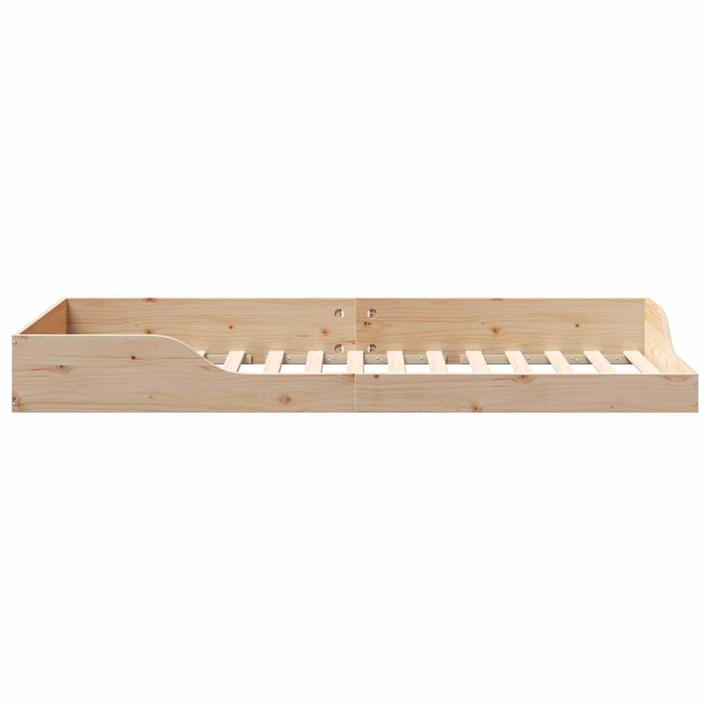 Bettrahmen Braun 100 x 210 cm Massives Kiefernholz