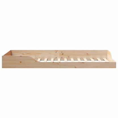 Bettrahmen Braun 80 x 220 cm Massives Kiefernholz