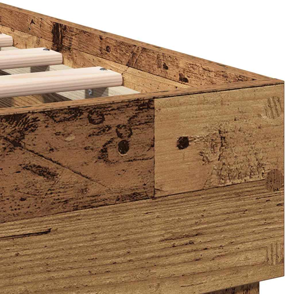 Bettrahmen Altholz 203 x 185 x 70 cm Holzwerkstoff