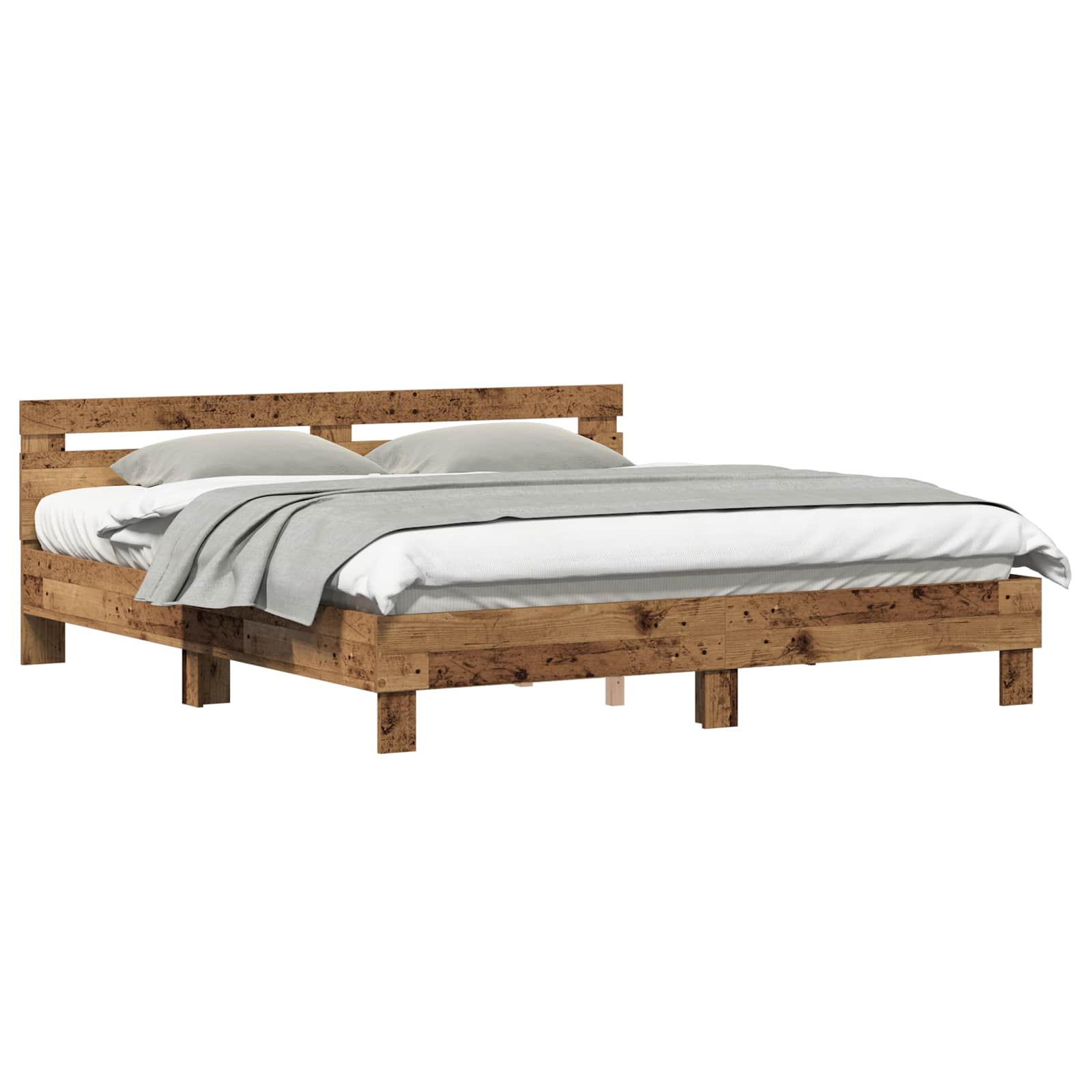 Bettrahmen Altholz 203 x 185 x 70 cm Holzwerkstoff