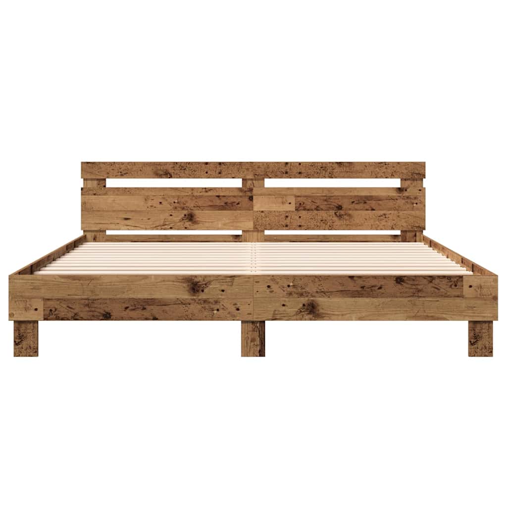 Bettrahmen Altholz 203 x 185 x 70 cm Holzwerkstoff