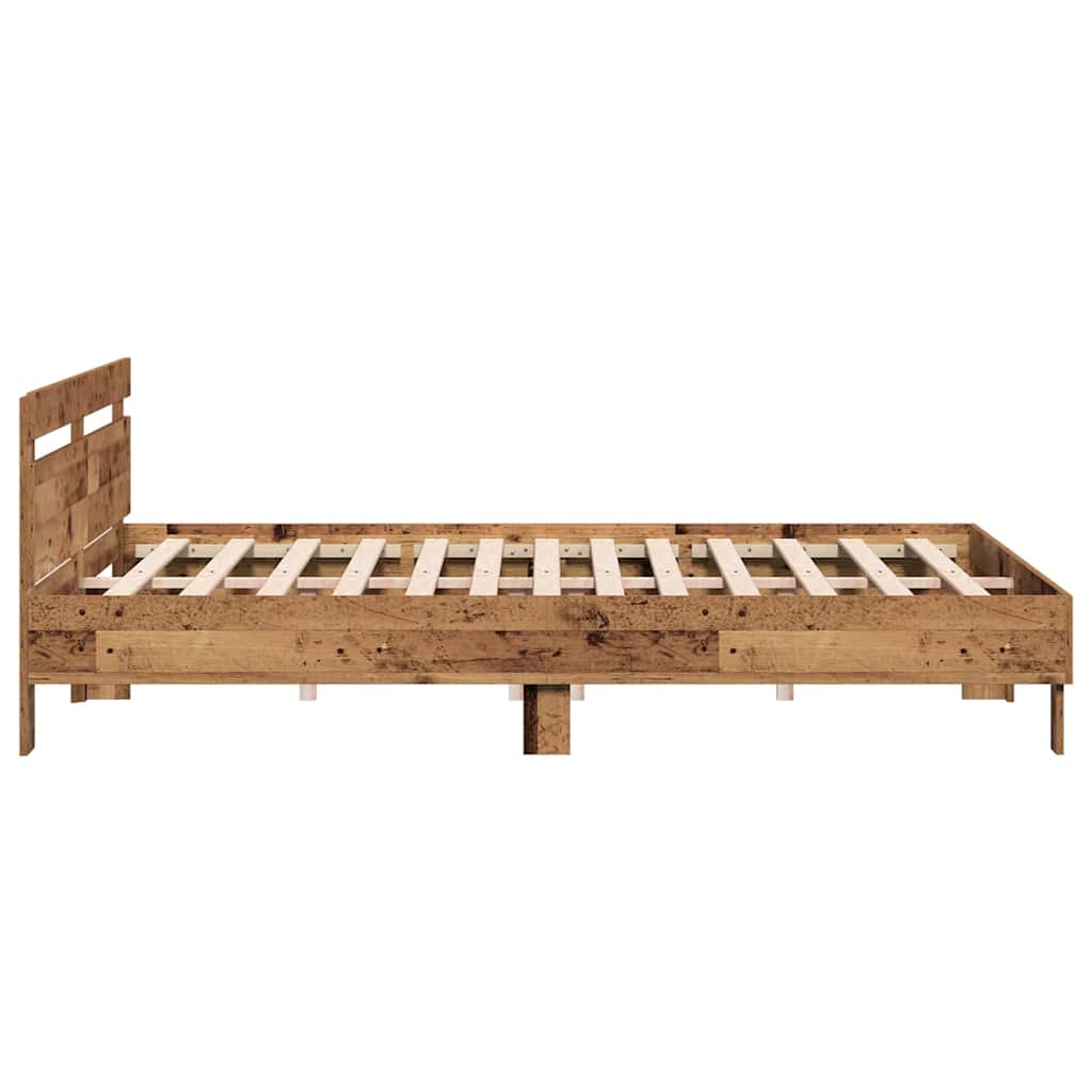 Bettrahmen Altholz 203 x 185 x 70 cm Holzwerkstoff