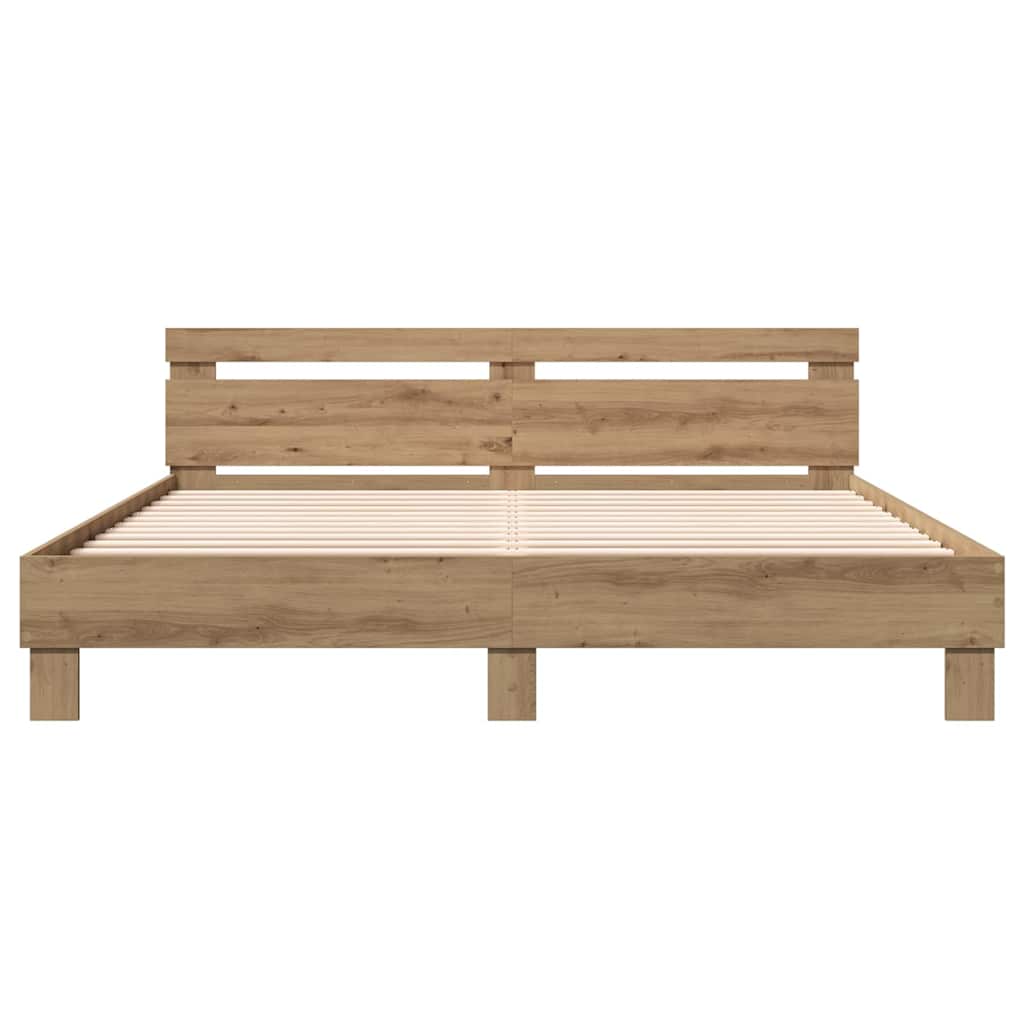 Bettrahmen Artisan-Eiche 203 x 185 x 70 cm Holzwerkstoff