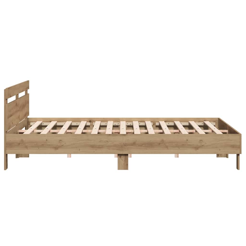 Bettrahmen Artisan-Eiche 203 x 185 x 70 cm Holzwerkstoff