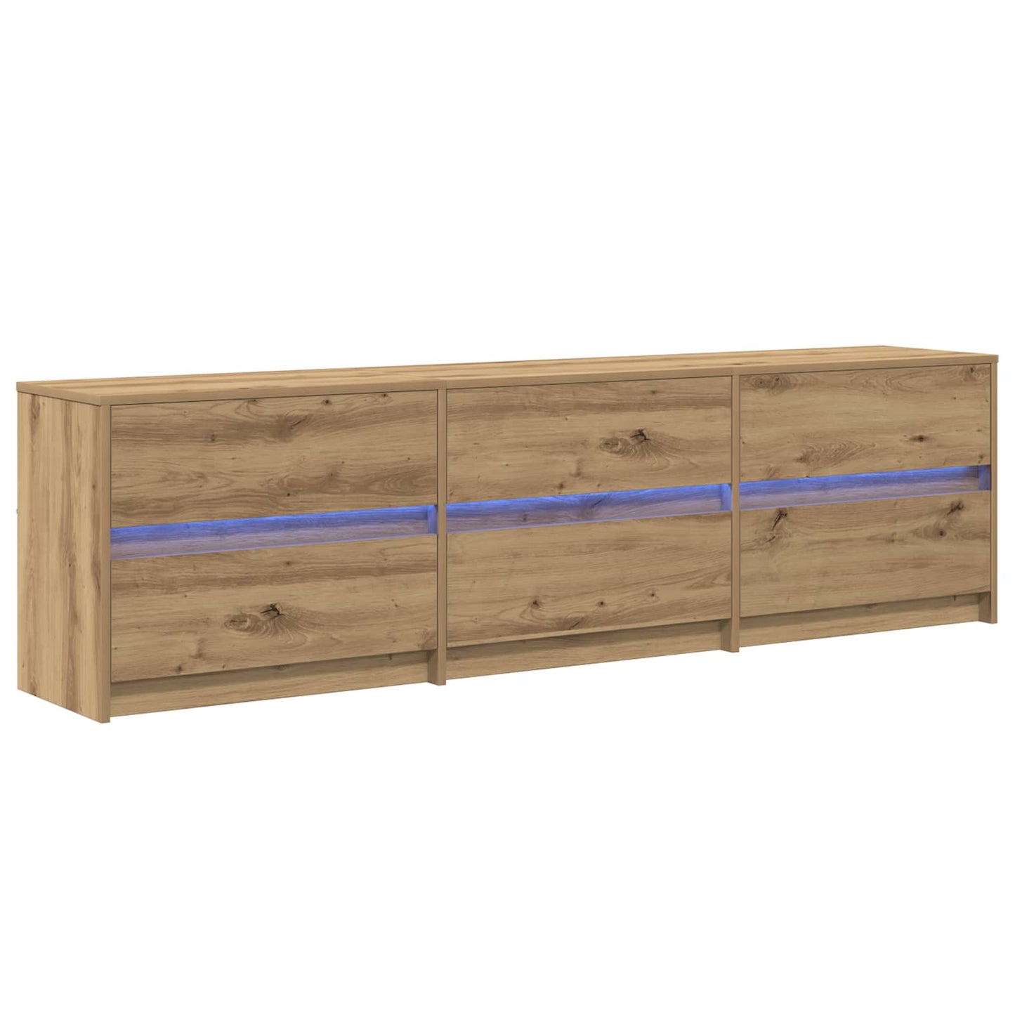 TV-Einheiten 2 stk. Artisan-Eiche Holzwerkstoff