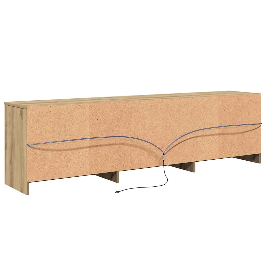 TV-Einheiten 2 stk. Artisan-Eiche Holzwerkstoff