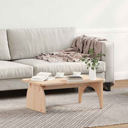 Couchtisch Natur 80 x 50 x 31 cm Massivholz Kiefer