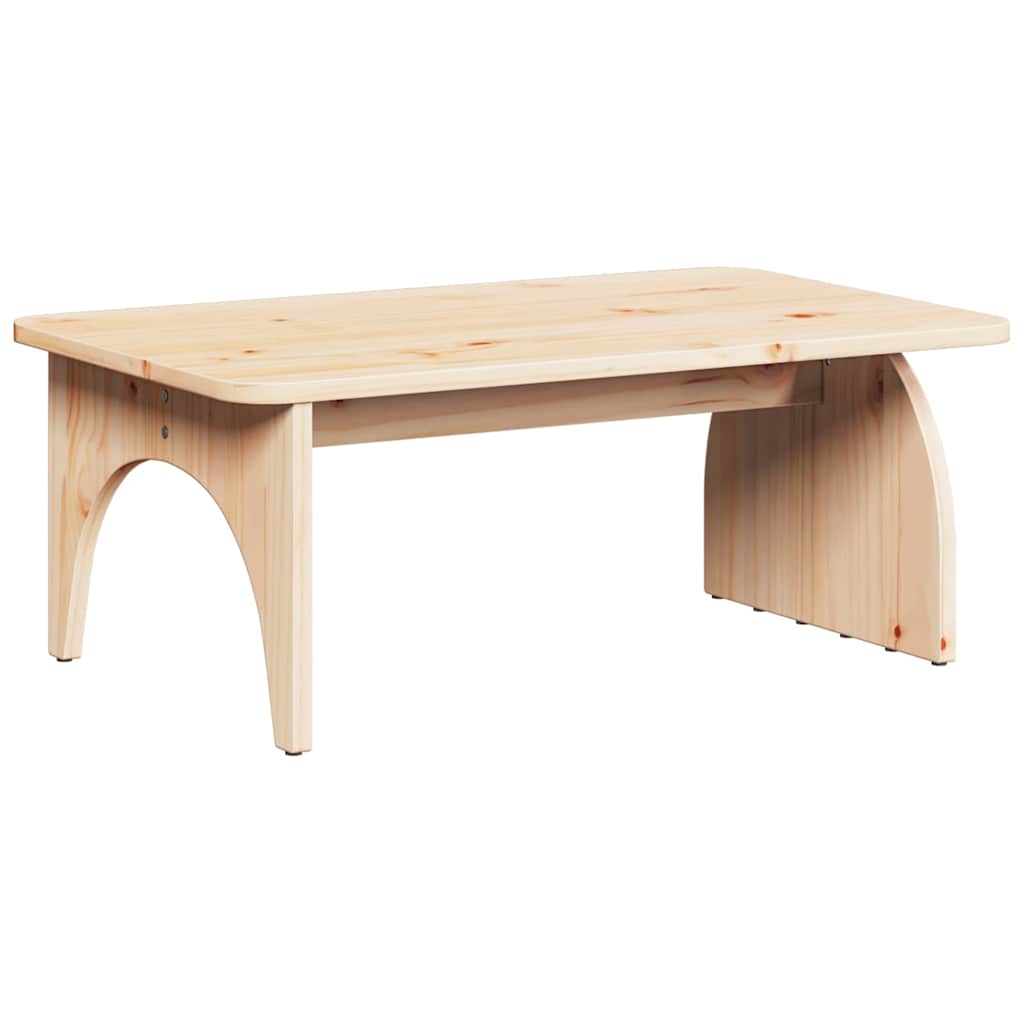 Couchtisch Natur 80 x 50 x 31 cm Massivholz Kiefer