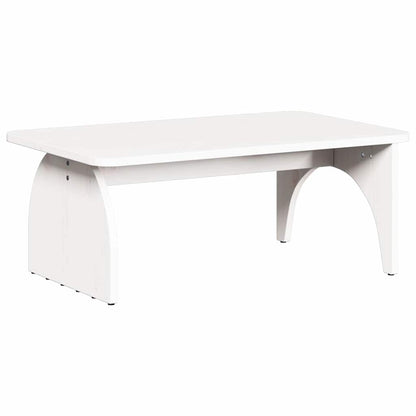 Couchtisch Weiß 80 x 50 x 31 cm Massivholz Kiefer