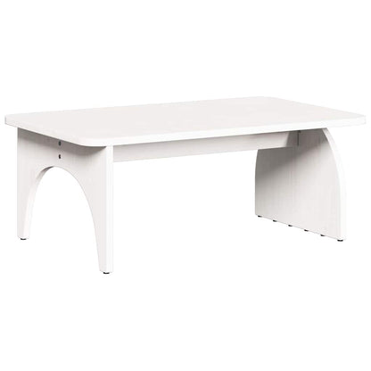 Couchtisch Weiß 80 x 50 x 31 cm Massivholz Kiefer