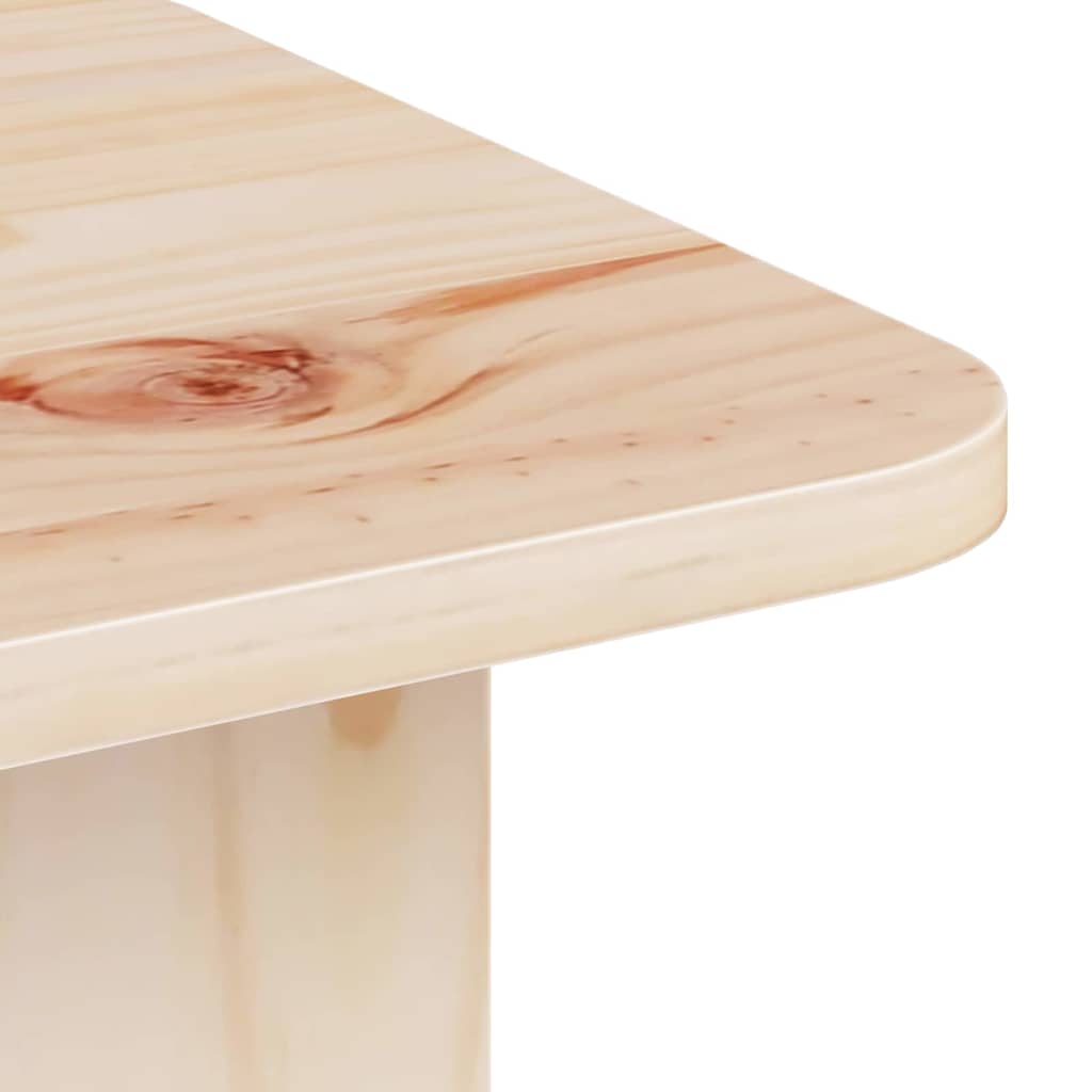 Couchtisch Natur 80 x 39,5 x 33,5 cm Massivholz Kiefer
