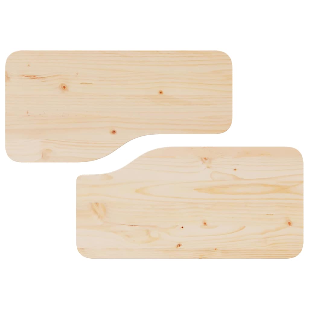 Couchtisch 2 stk. Natur 100 x 69 x 35,5 cm Massivholz Kiefer