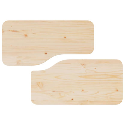 Couchtisch 2 stk. Natur 100 x 69 x 35,5 cm Massivholz Kiefer