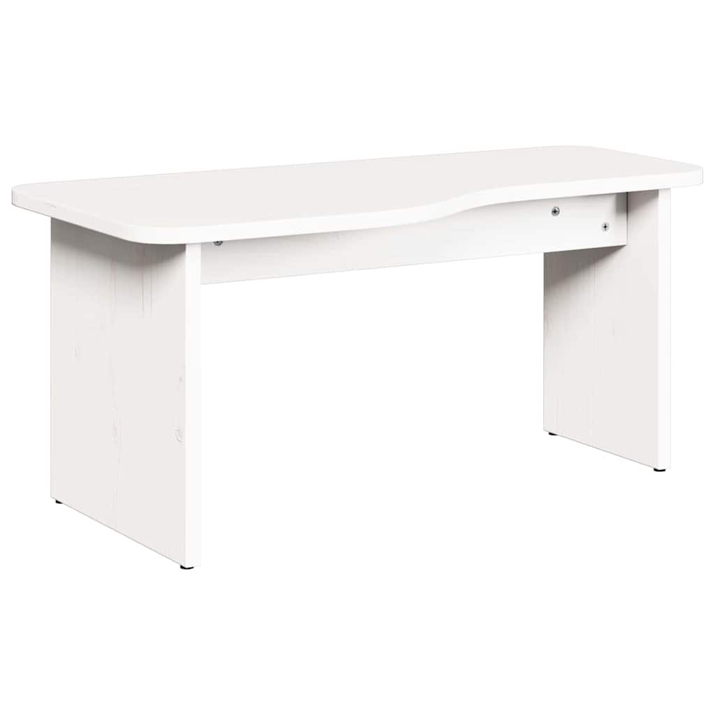 Couchtisch Weiß 100 x 69 x 35.5 cm Massivholz Kiefer