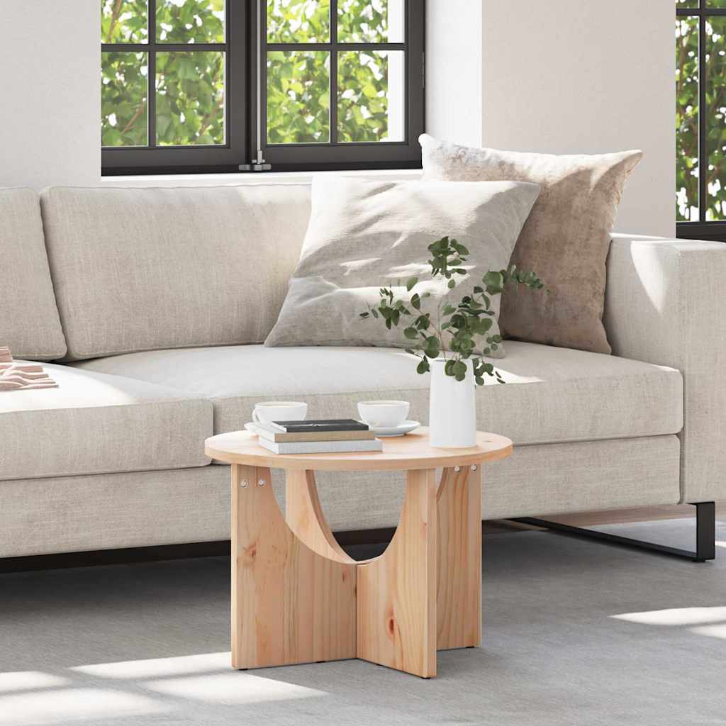 Couchtisch Natur 50 x 50 x 35 cm Massivholz Kiefer