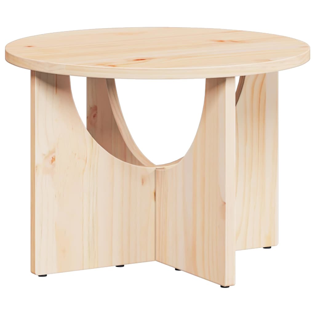 Couchtisch Natur 50 x 50 x 35 cm Massivholz Kiefer